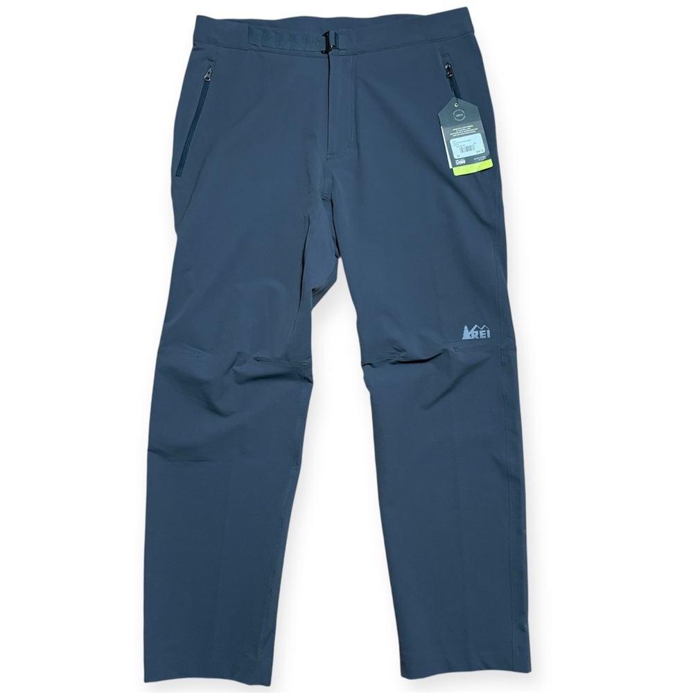 REI Men’s Activator Softshell Pants NWT In Asphalt Gray Sz 34